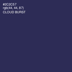 #2C2C57 - Cloud Burst Color Image